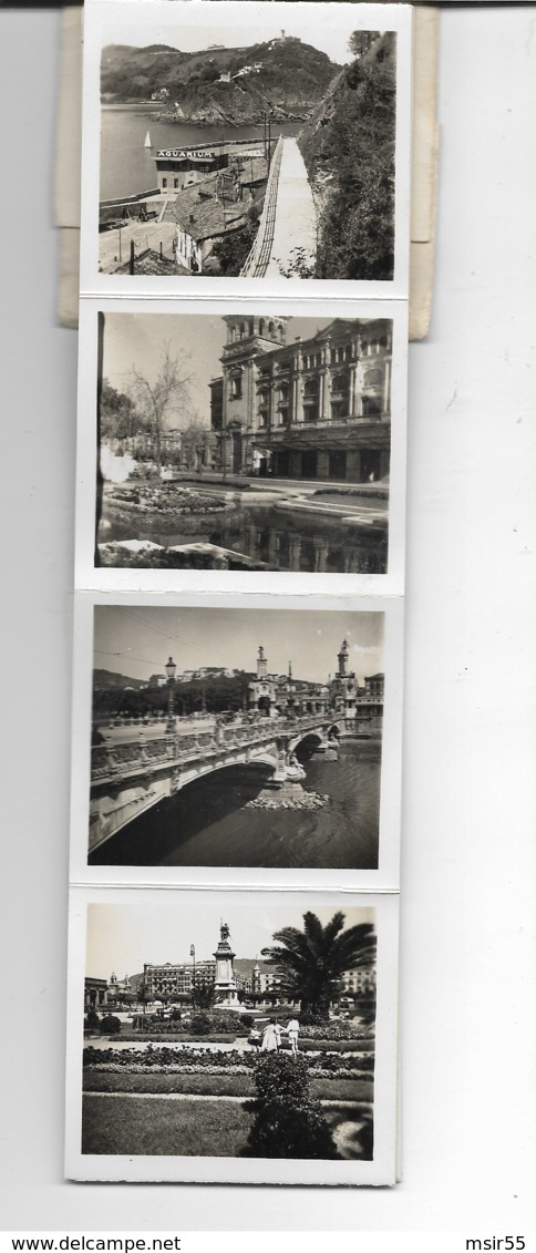 Cuaderno De 15 Vistas Fotos De Miniatura - ESPANA - Recuardo De San Sebastian - 1957 - Sin Clasificación