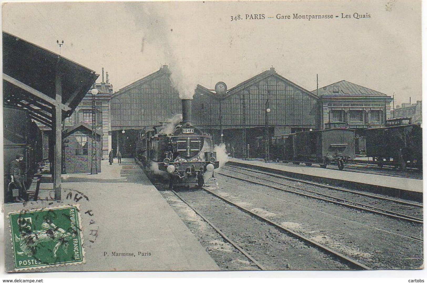 75 PARIS XIVe Gare Montparnasse - Les Quais Et Trains - Arrondissement: 14