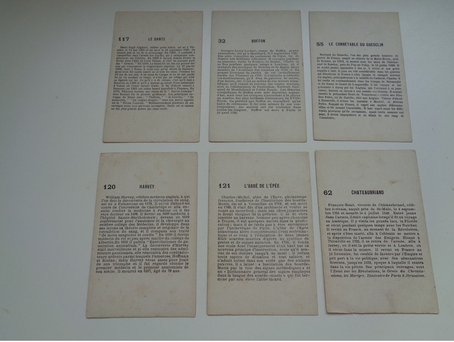 Chromo ( 1209 )   Lot De 6 Chromos  Lot Van 6 Chromo' S  Sans Publicité  Zonder Reclame - Other & Unclassified