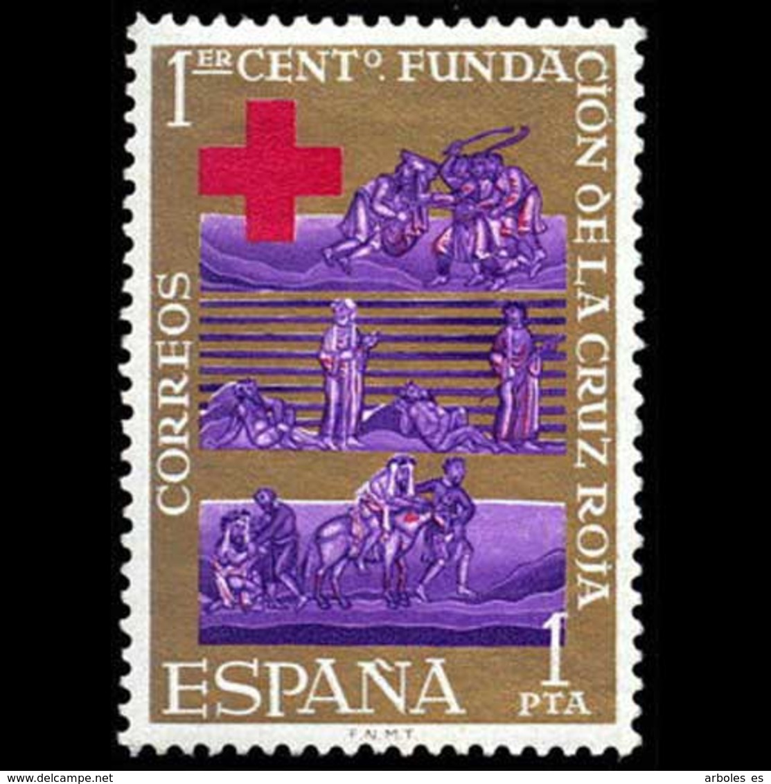 CENTEN. CRUZ ROJA - AÑO 1963 - Nº EDIFIL 1534 - Nuevos