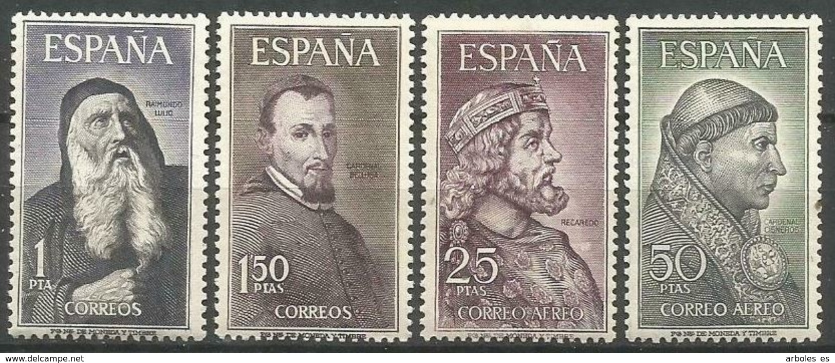 PERSONAJES - AÑO 1963 - Nº EDIFIL 1536-39 - Nuevos