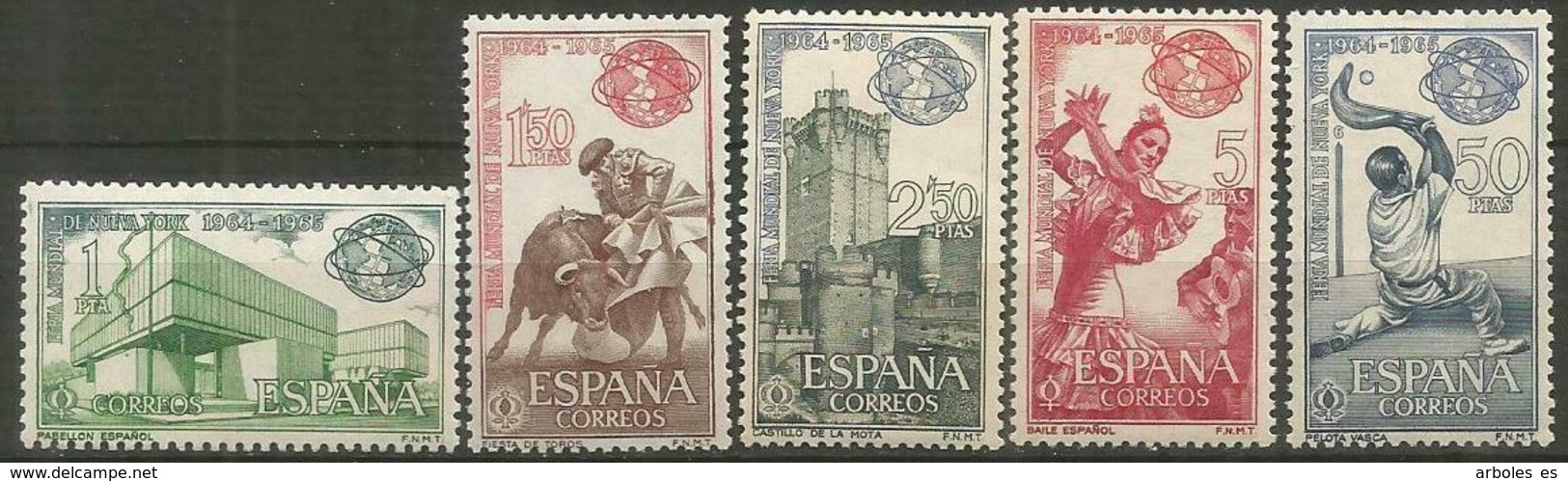 FERIA NUEVA YORK - AÑO 1964 - Nº EDIFIL 1590-94 - Nuevos