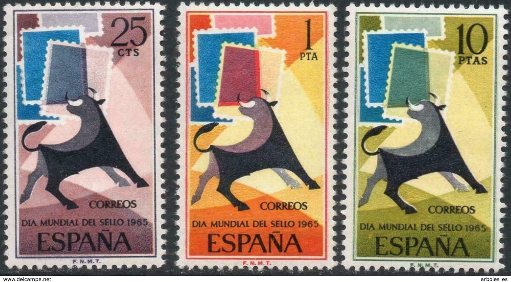 DIA MUNDIAL SELLO - AÑO 1965 - Nº EDIFIL 1667-69 - Nuevos