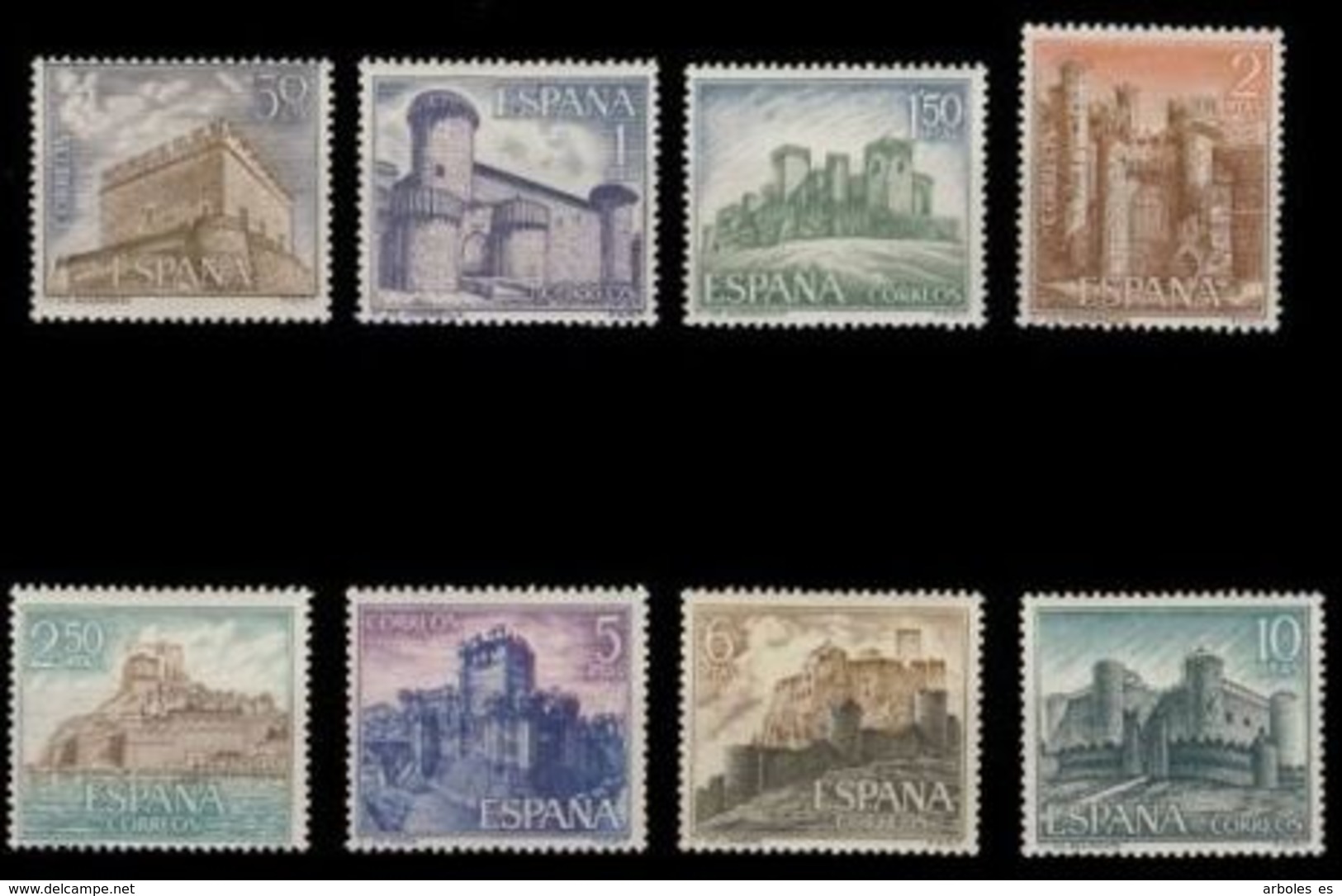 CASTILLOS ESPAÑA - AÑO 1967 - Nº EDIFIL 1809-16 - Nuevos