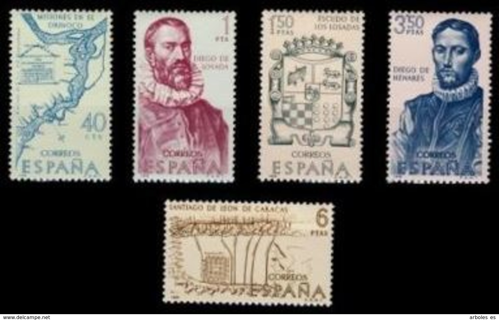 FORJADORES AMÉRICA - AÑO 1968 - Nº EDIFIL 1889-93 - Nuevos