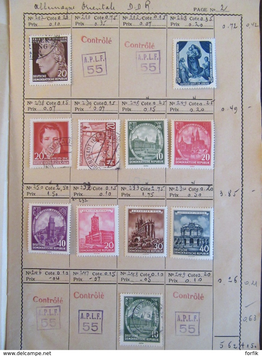 Allemagne (RFA / DDR / Deutsches Reich) - Collection De Timbres Neufs* Et Ob. Dans 3 Carnets - TB état - Collections