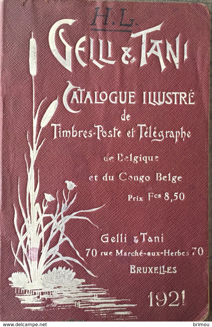 Vello Et Tani, Catalogue Illustré De Belgique Et Du Congo Belge 1921. - België