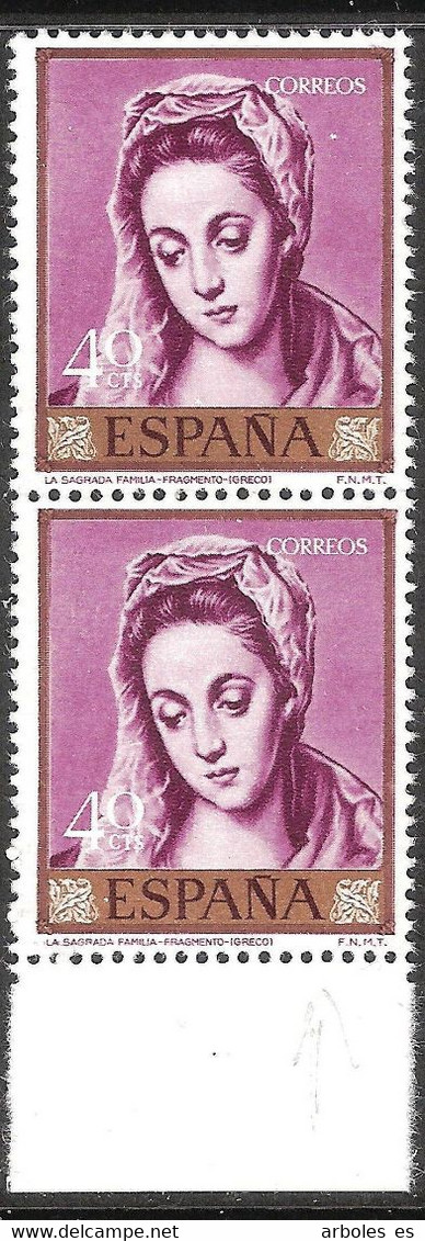 EL GRECO - AÑO 1961 - Nº EDIFIL 1331itb - VARIEDAD - NUEVO - Variedades & Curiosidades