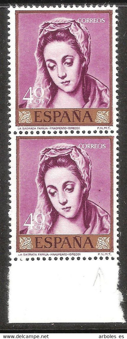 EL GRECO - AÑO 1961 - Nº EDIFIL 1331itc - VARIEDAD - NUEVO - Variedades & Curiosidades