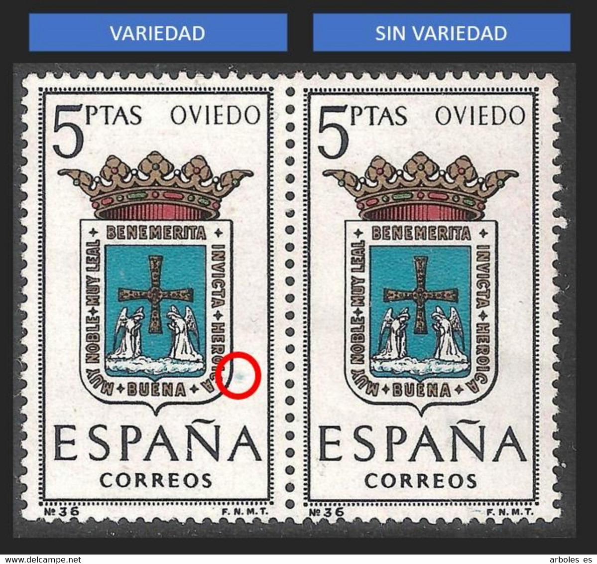 ESCUDO PROVINCIAS - AÑO 1964 - Nº EDIFIL 1562itb - VARIEDAD - Variedades & Curiosidades