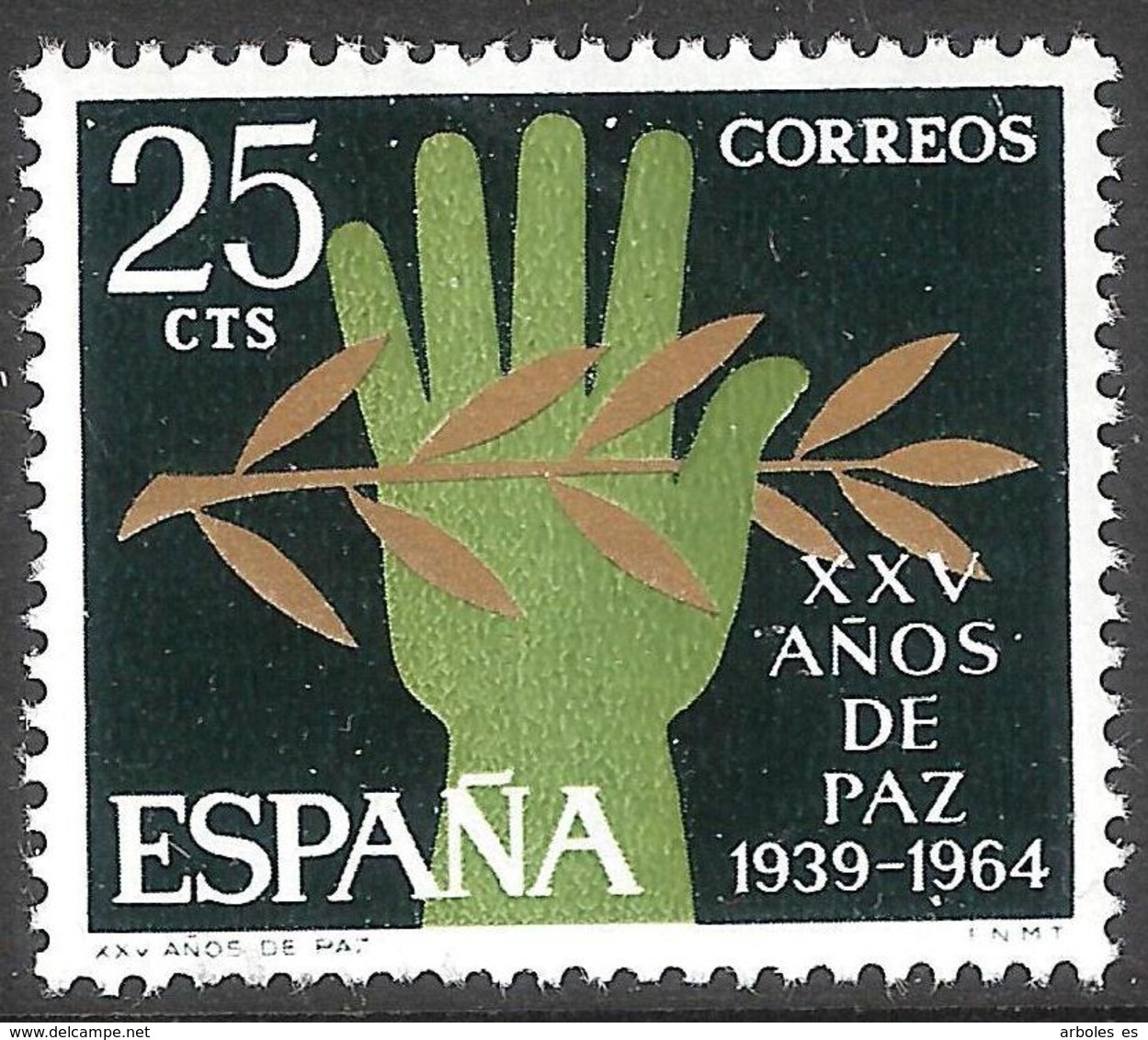 XXV AÑOS DE PAZ - AÑO 1964 - Nº EDIFIL 1576itb - VARIEDAD - Variedades & Curiosidades