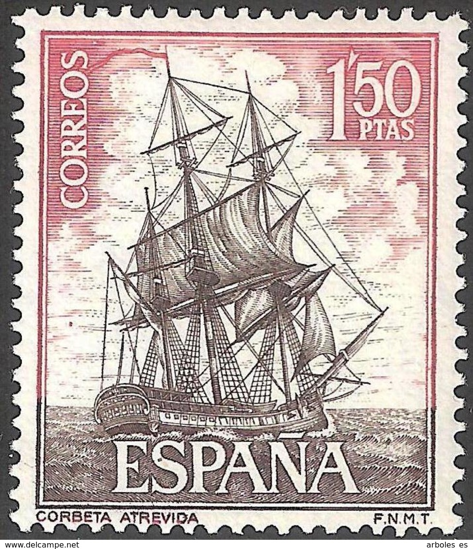 MARINA ESPAÑOLA - AÑO 1964 - Nº EDIFIL 1606b - VARIEDAD - Variedades & Curiosidades