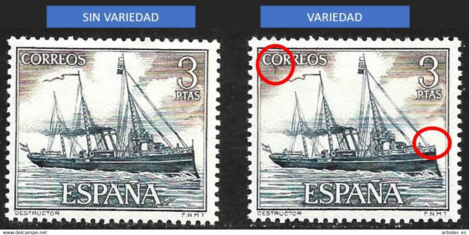 MARINA ESPAÑOLA - AÑO 1964 - Nº EDIFIL 1609ita - VARIEDAD - Variedades & Curiosidades