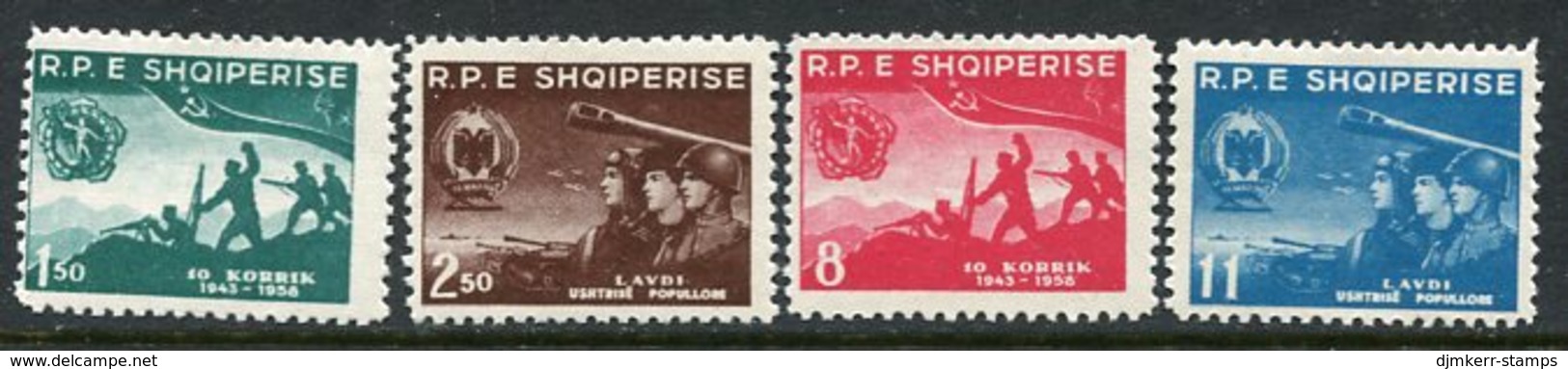 ALBANIA 1958 People's Army MNH / **  Michel 568-71 - Albania