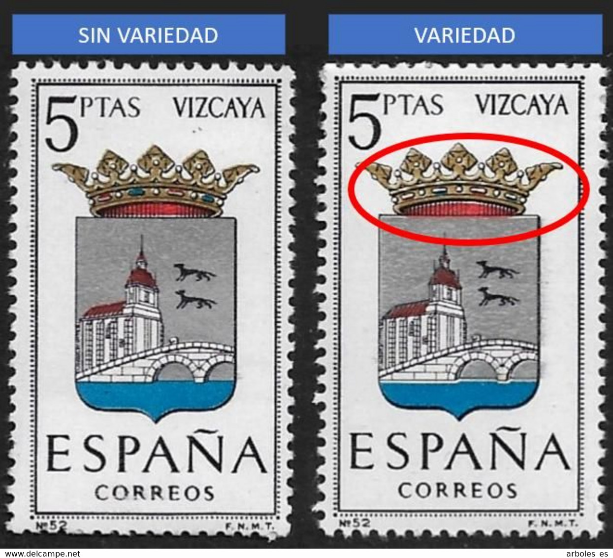 ESCUDO PROVINCIAS - AÑO 1966 - Nº EDIFIL 1699id - VARIEDAD - Variedades & Curiosidades