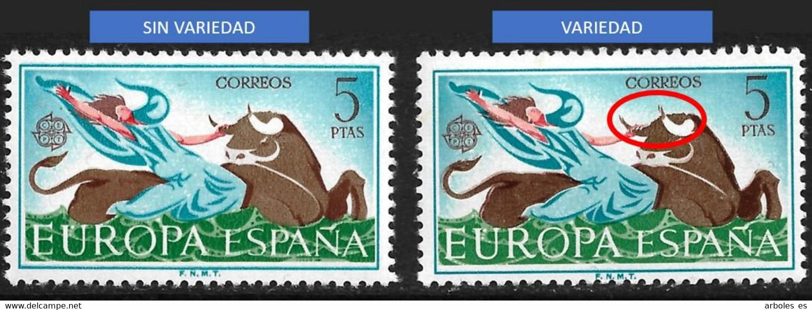 EUROPA - AÑO 1966 - Nº EDIFIL 1748id - VARIEDAD - Variedades & Curiosidades