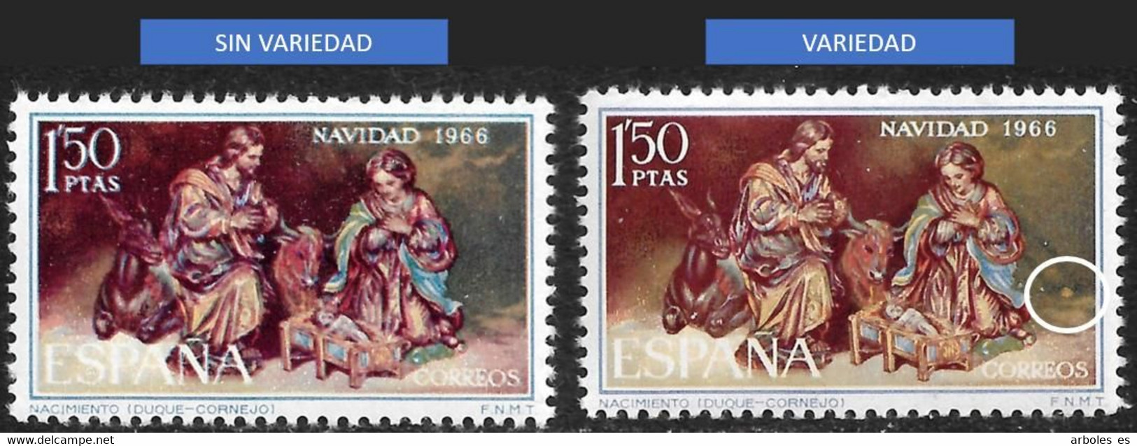 NAVIDAD - AÑO 1966 - Nº EDIFIL 1764ita - VARIEDAD - Variedades & Curiosidades