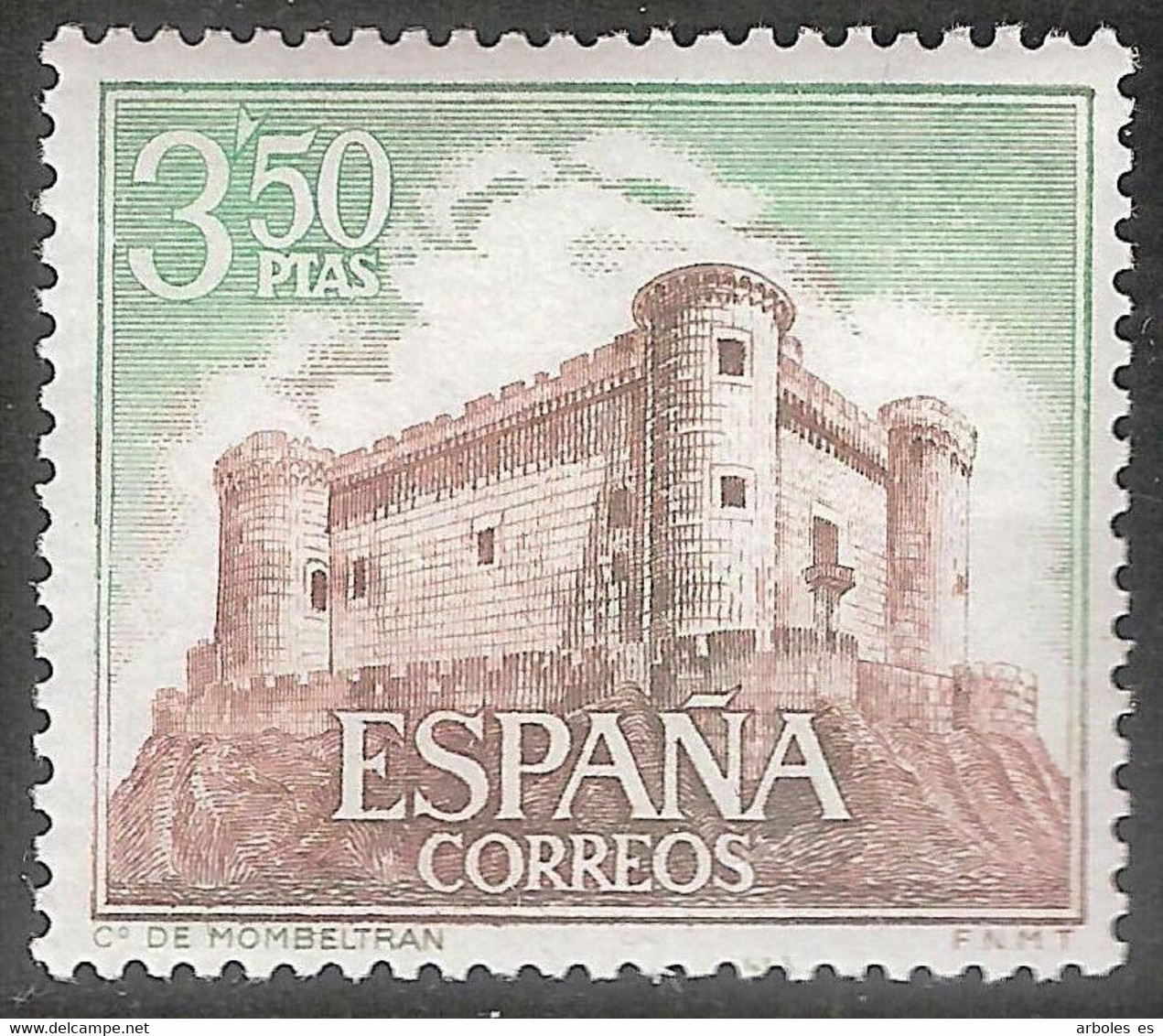 CASTILLOS ESPAÑA - AÑO 1970 - Nº EDIFIL 1979a - VARIEDAD - Variedades & Curiosidades