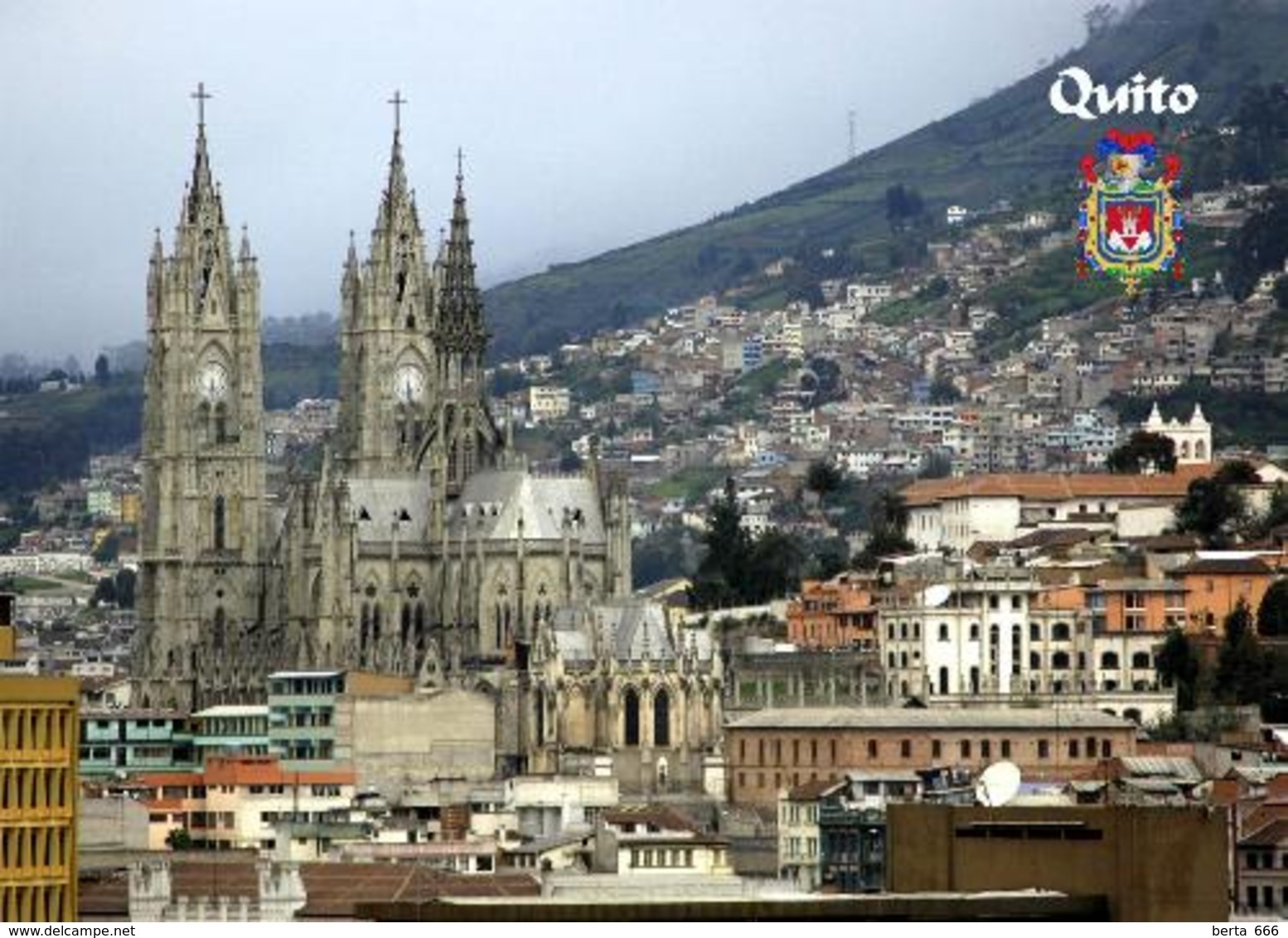 Ecuador Quito National Vow Basilica New Postcard Ekuador AK - Equateur