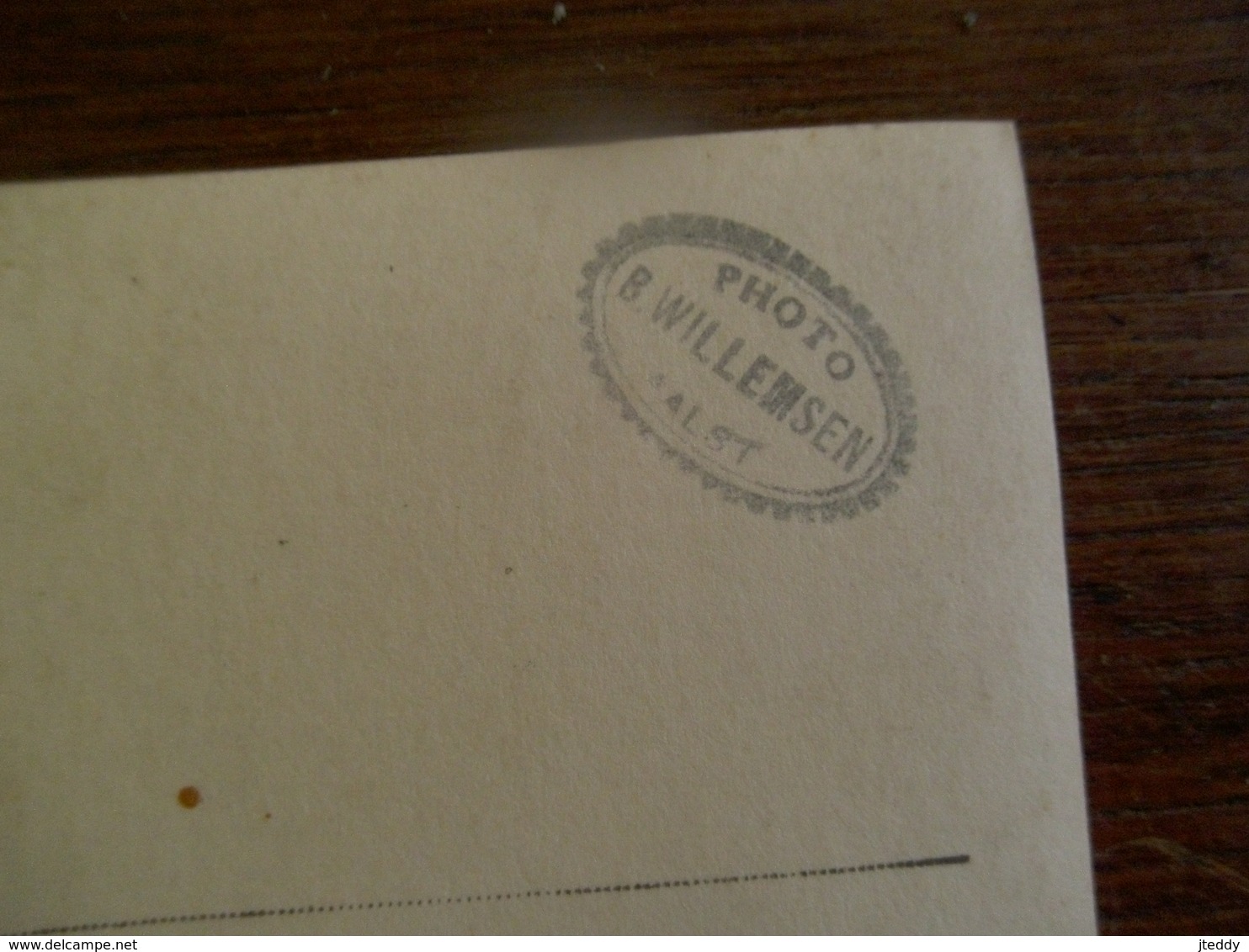 Oude Foto-postkaart Van MAN In Sepia-kleur Door PHOTO  B.  WILLEMSEN  AALST - Personnes Identifiées