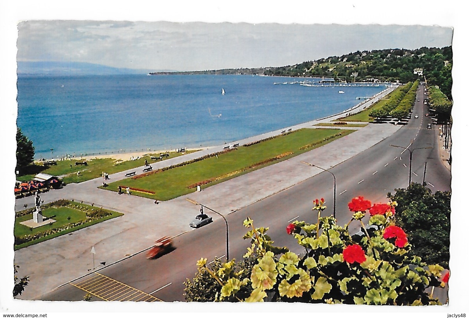 GENEVE  (cpsm Suisse)  Le Quai Cologny    -  L 1 - Cologny