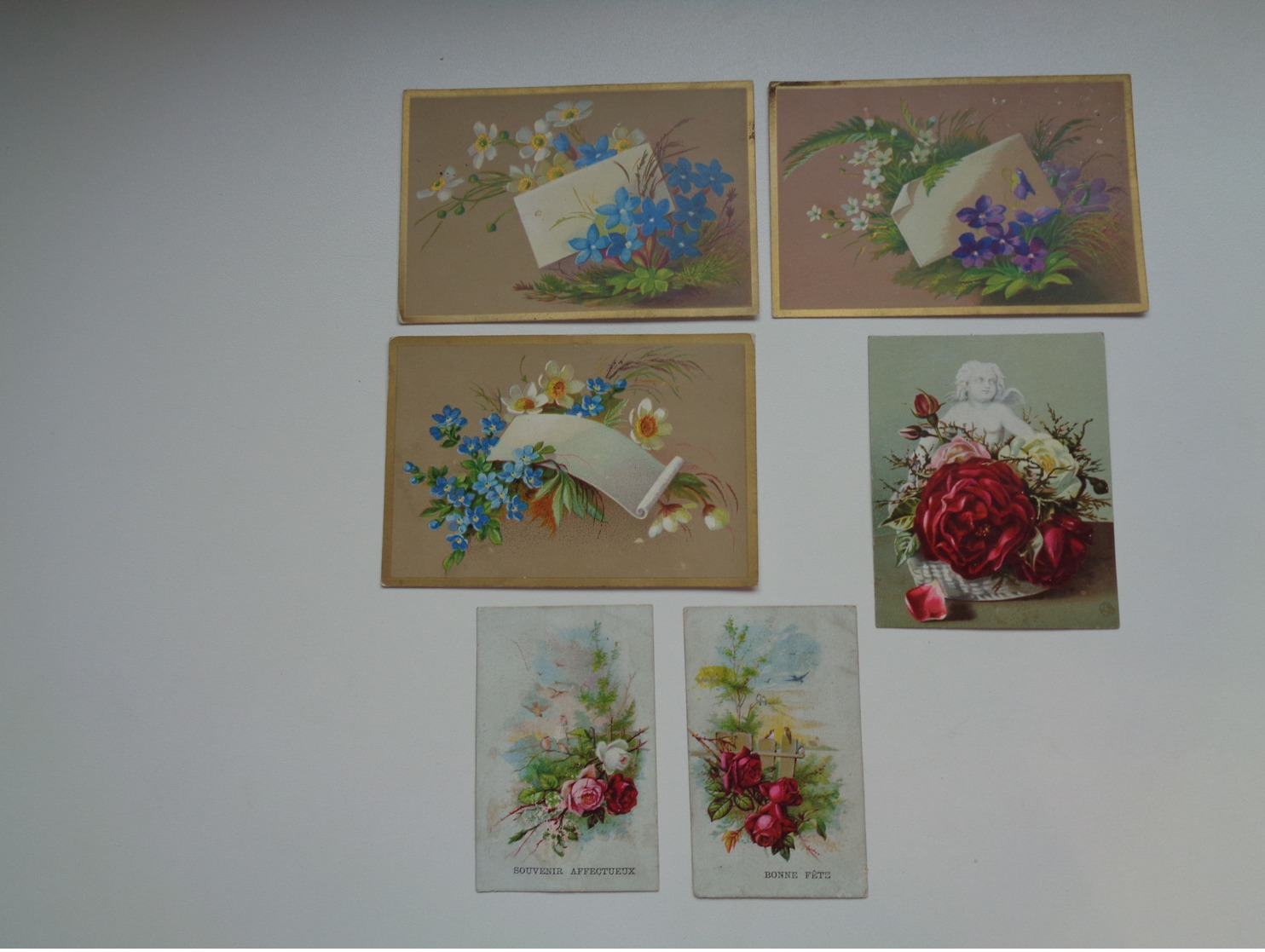 Chromo ( 1253 )    Carte Mignonette  -  Lot De 6 Chromos - Other & Unclassified