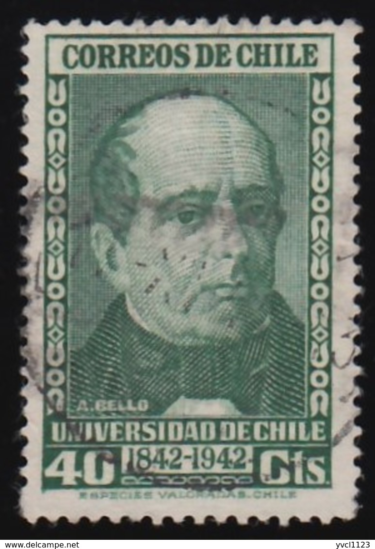 CHILE - Scott #229 Andrés Bello / Used Stamp - Chile