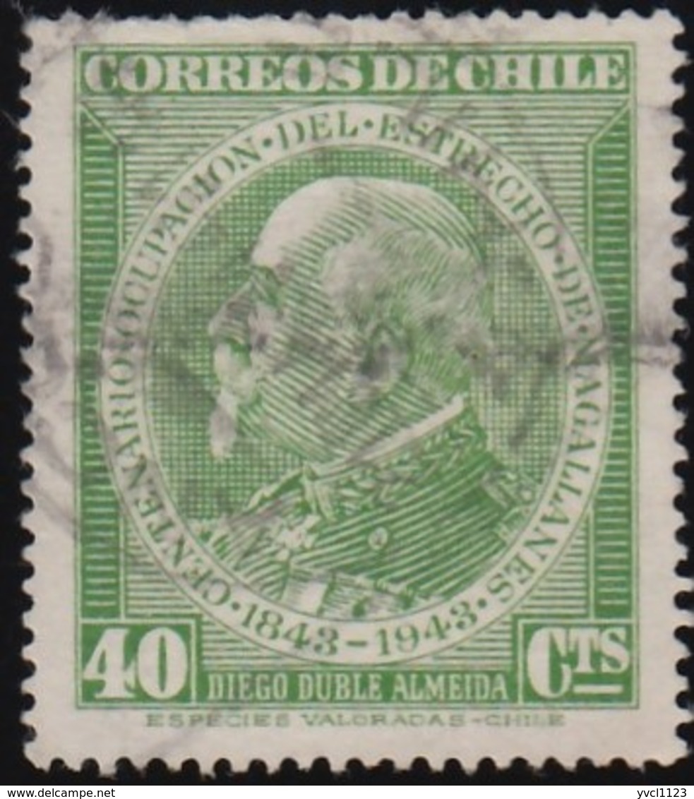 CHILE - Scott #235 Diego Duble Almeida / Used Stamp - Chile