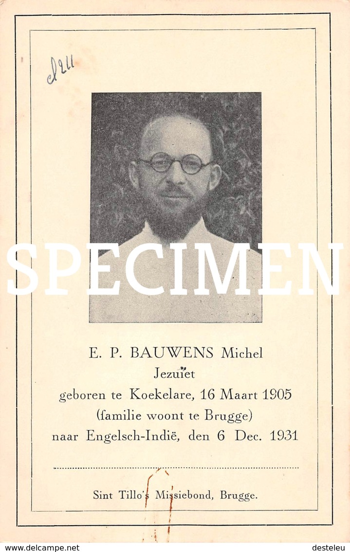 E.P. Bauwens Michel Jezuïet -  Koekelare - Koekelare