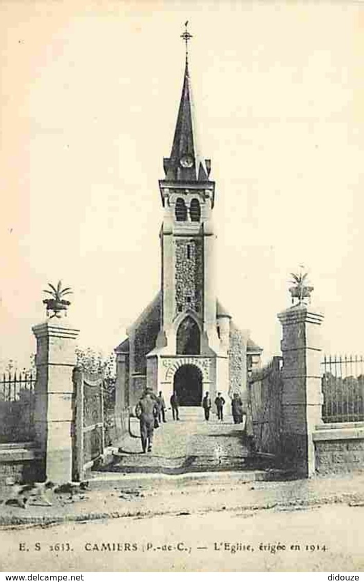 62 - Camiers - L'Eglise érigée En 1914 - Animé - Ecrite En 1920 - Voir Scans Recto-Verso - Autres & Non Classés