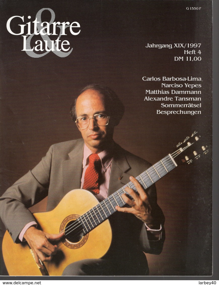 Revue De Musique -  Gitarre & Laute - N° 4 - 1997 - Carlos Barbosa-lima - Music