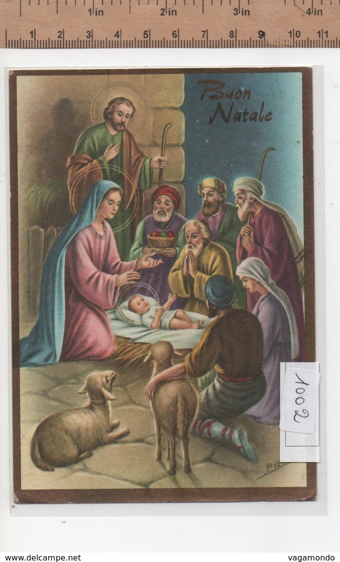 10002   BUON NATALE SACRA FAMIGLIA RE MAGI PECORELLE - Altri & Non Classificati