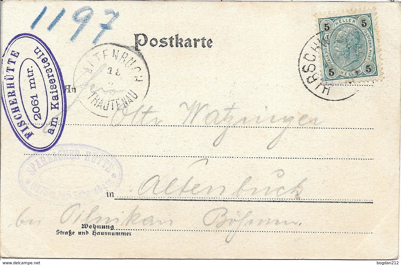 1903 - SCHNEEBERG , Gute Zustand, 2 Scan - Schneeberggebiet