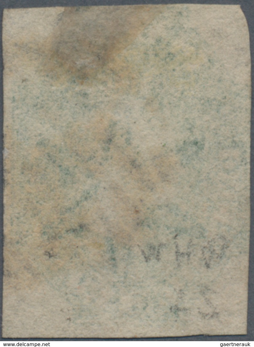 Ceylon / Sri Lanka: 1857, QV 1s9d. Green Imperforate With Good Margins At Right And Bottom (slightly - Sri Lanka (Ceilán) (1948-...)