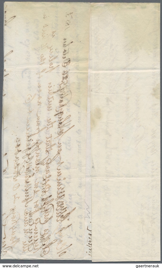 Hongkong: 1853, Entire Folded Letter With October 26 Dateline And Faint HK Dater Of 26 Oct. 1853 (Ya - Sonstige & Ohne Zuordnung