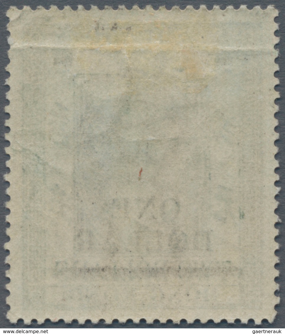 Hongkong - Stempelmarken: 1897, QV Revenue Stamp Wmk. Crown CC $2 Olive Green Surcharged $1, With Bo - Postal Fiscal Stamps