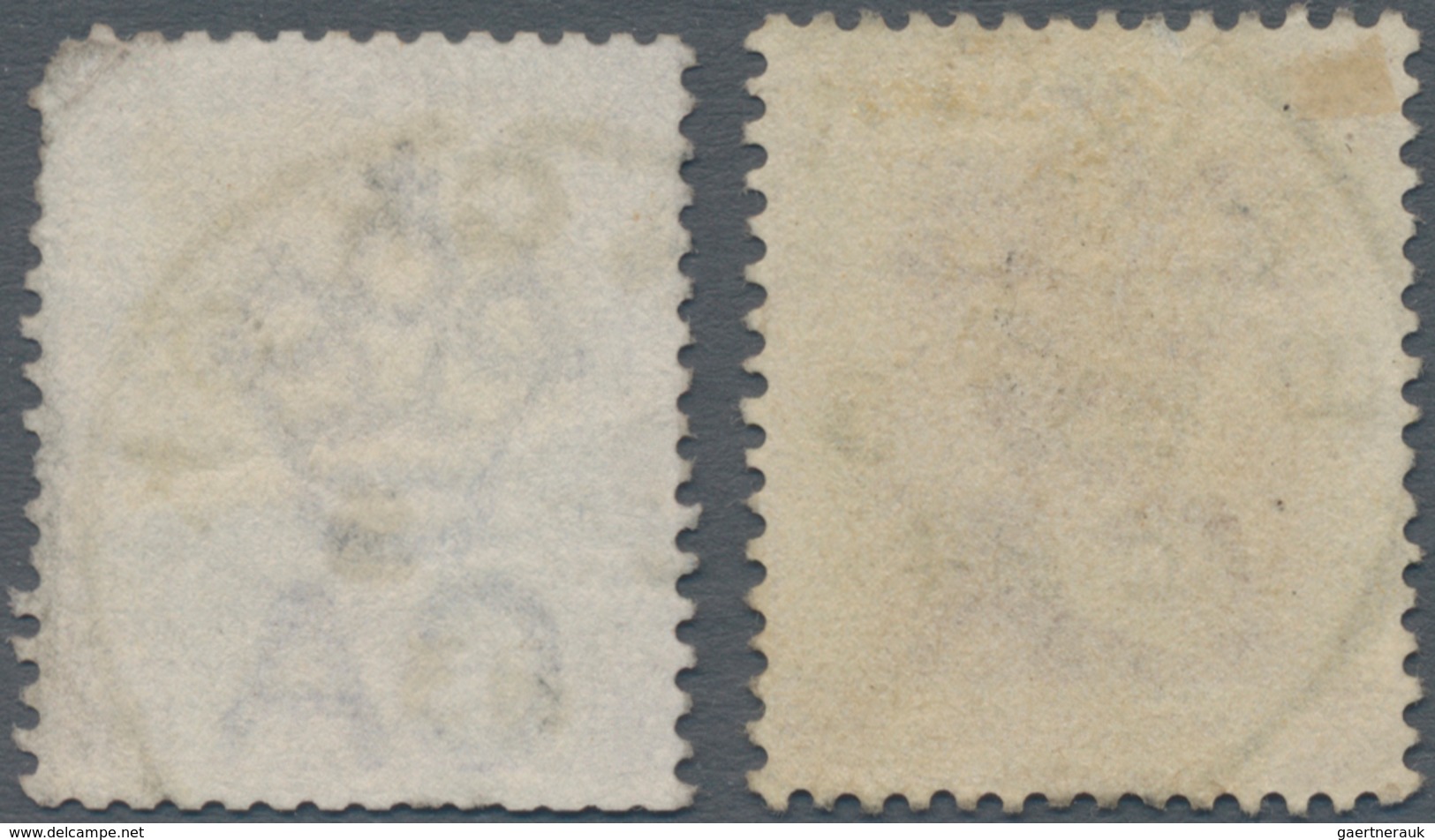 Hongkong - Treaty Ports: Bangkok Agency: 1882, Two Bangkok Date Stamps, Including QV Wmk. Crown CA 2 - Sonstige & Ohne Zuordnung