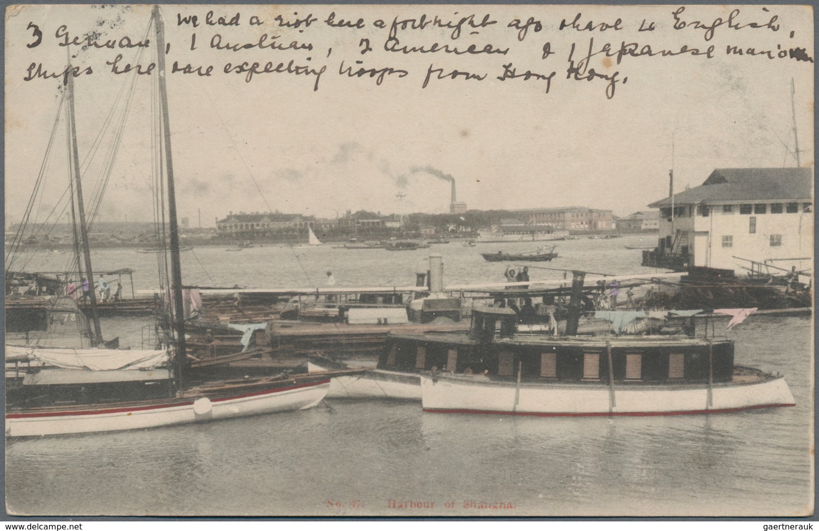 Hongkong - Treaty Ports: Shanghai: 1904/07, KEVII 4 C. (2), 2 C. resp. 10 C. single used indicia A o