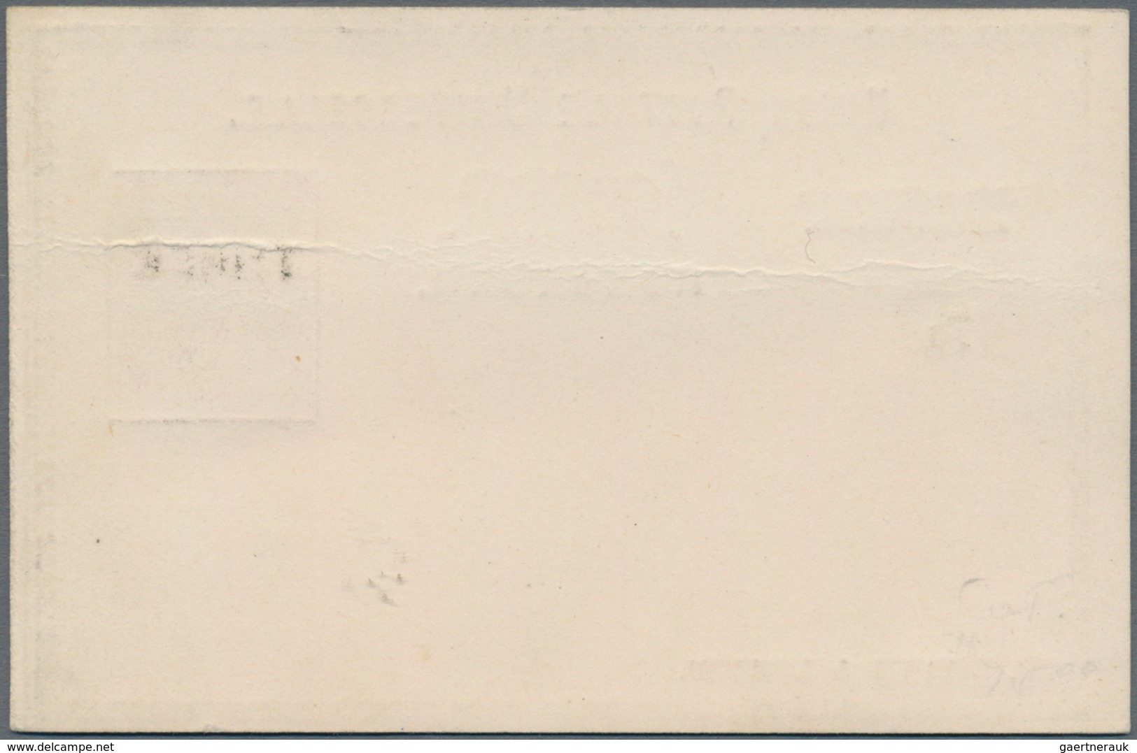 Hongkong - Ganzsachen: 1879, QV "THREE" 3 C. On 5 C./18 C. Violet On 1879 Formular Stationery Card I - Ganzsachen
