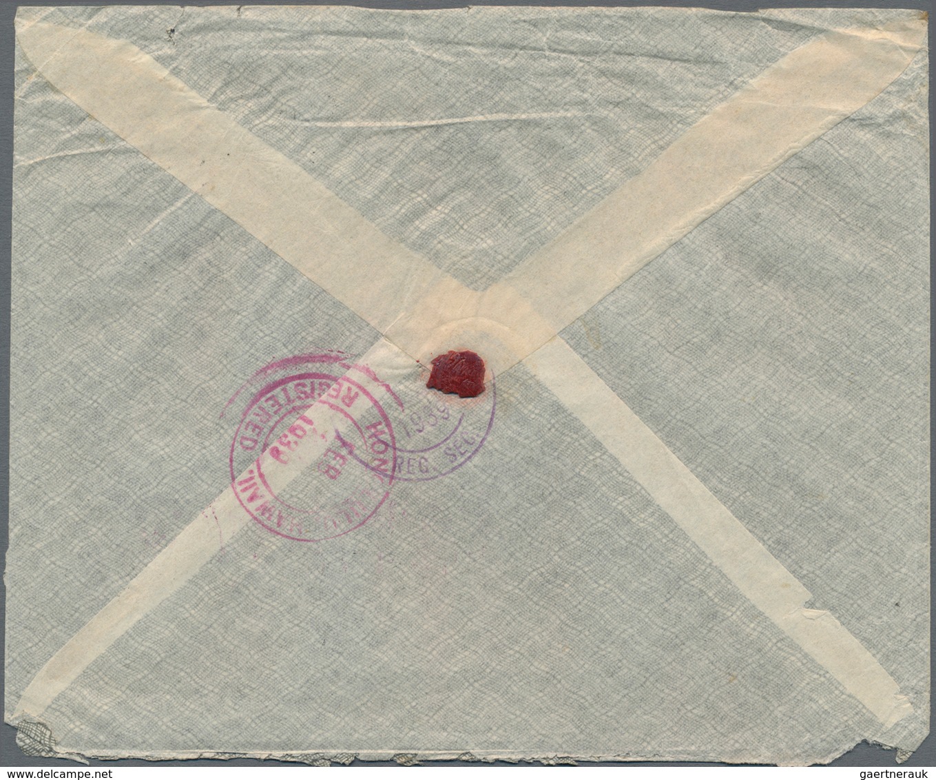 Hongkong - Besonderheiten: 1938/40, registered air mail clipper covers (6) from American Express Co.