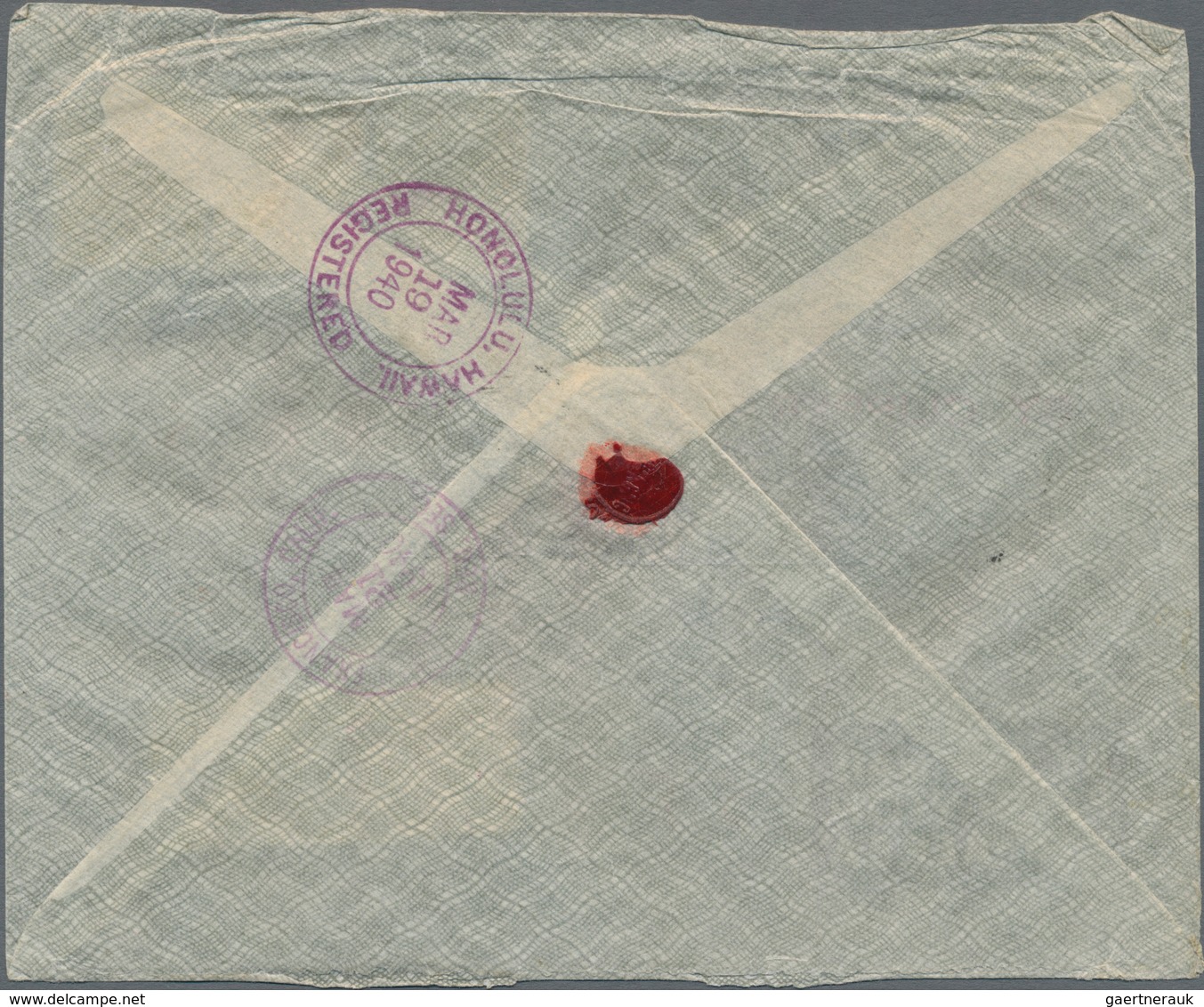 Hongkong - Besonderheiten: 1938/40, registered air mail clipper covers (6) from American Express Co.