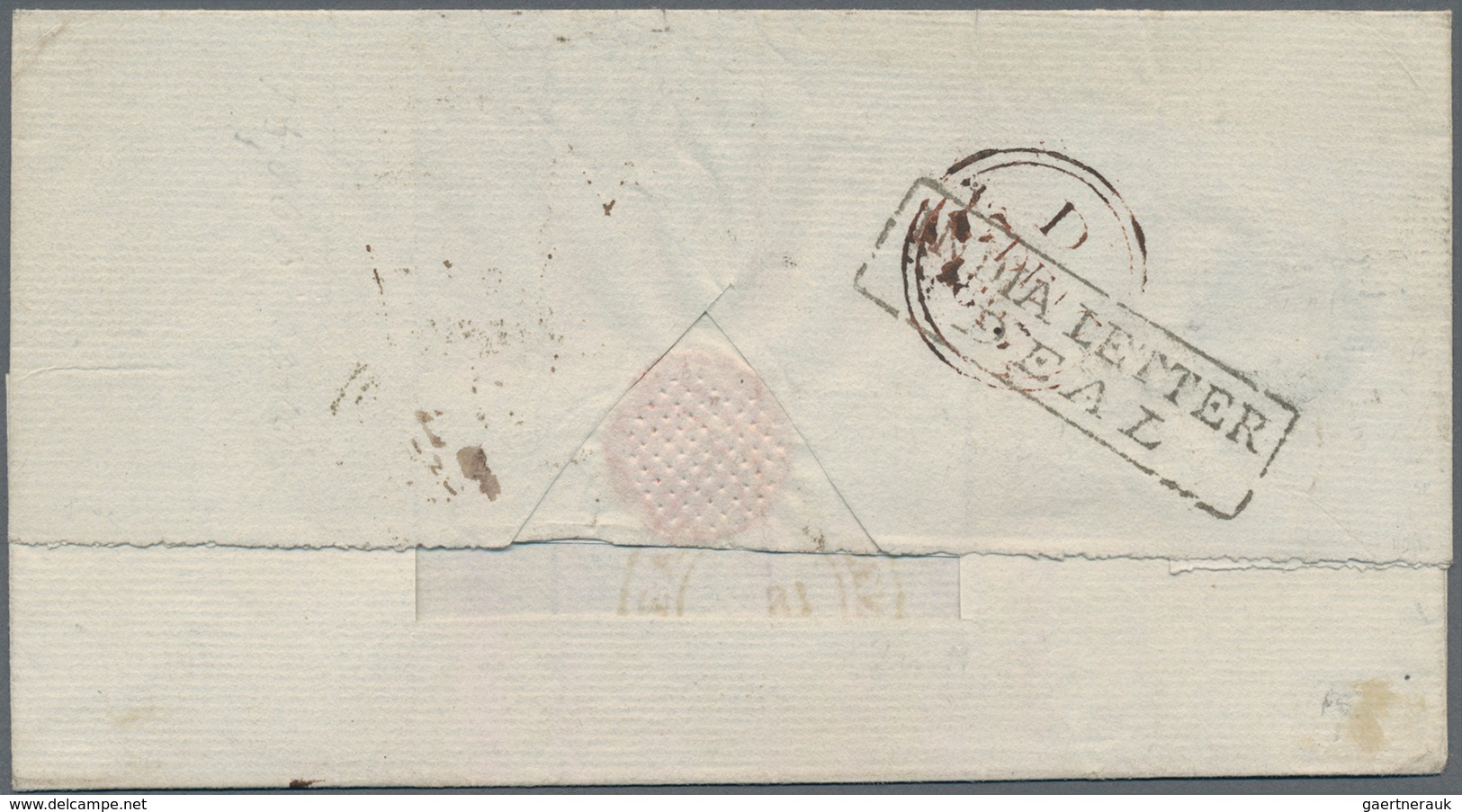 Indien - Vorphilatelie: 1827: Three Covers From Calcutta To Europe, Carried By Different Ships, With - ...-1852 Prephilately