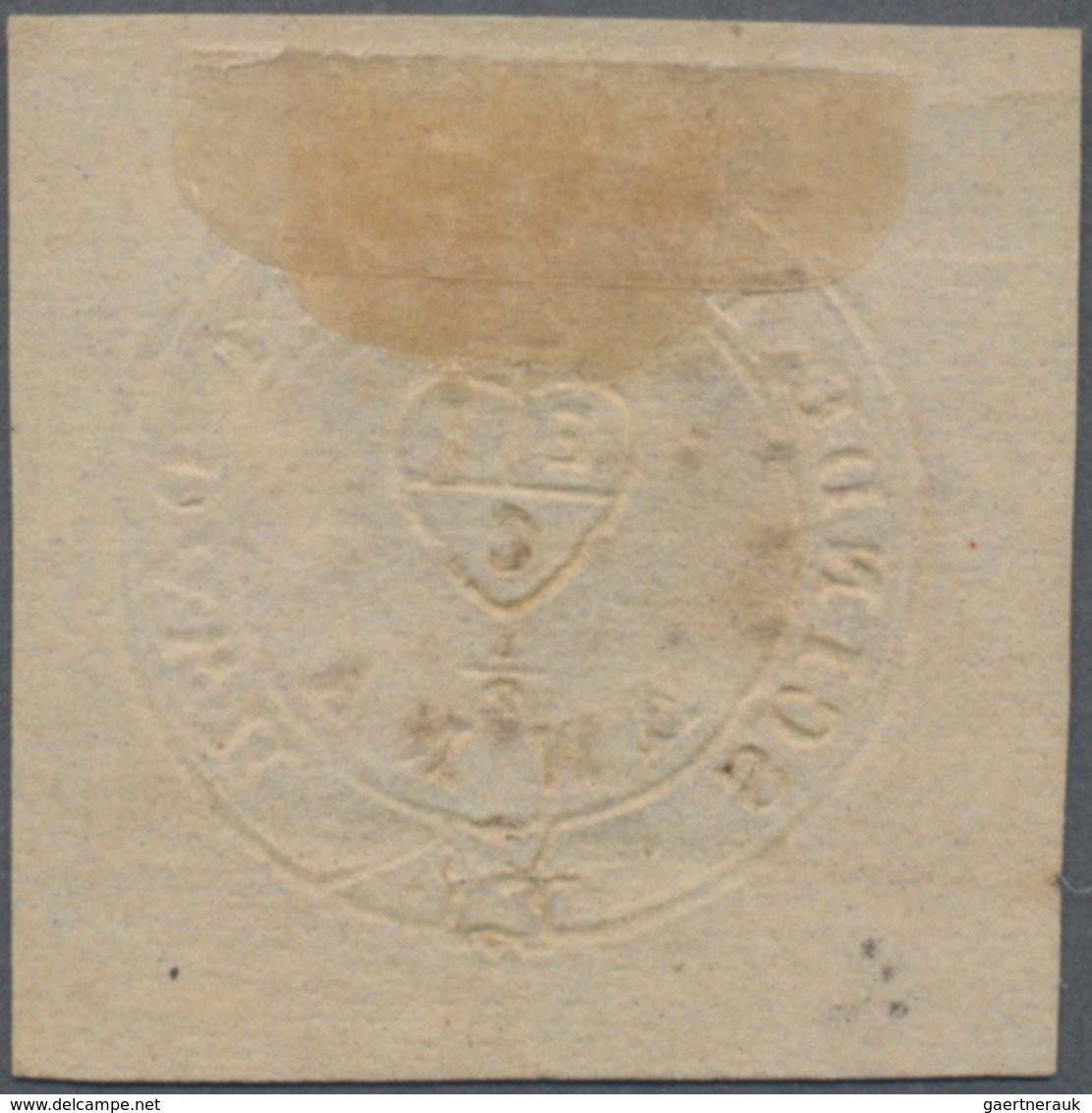 Indien: 1852 Scinde Dawk ½a. White, Used And Cancelled By Diamond Of Dots, Very Clear Embossing, Eve - 1852 Provinz Von Sind