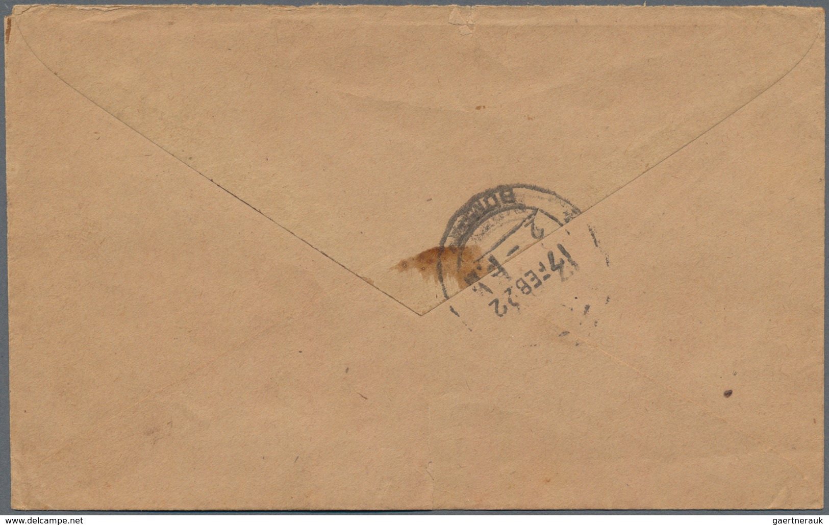 Indien: 1911/1947: Three covers and a wrapper bearing SPECIAL CANCELLATIONS, with two different date