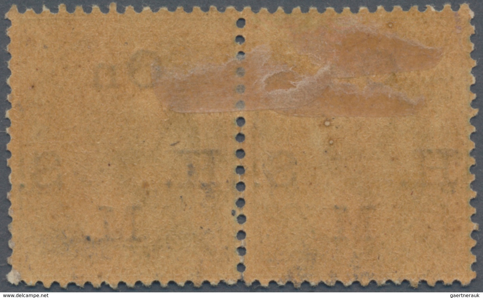 Indien - Dienstmarken: 1906 KEVII. ½a. Green Horizontal Pair, Optd. "On H.M.S.", Left-hand Stamp Sho - Dienstmarken