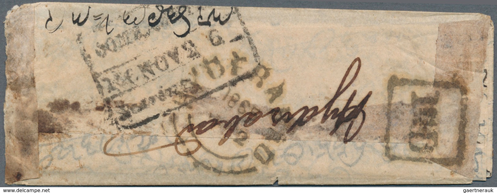Indien - Stempel: 1865 Trisected "OOMRAWUTTEE/186 NOV 26/Bearing" D/s (not Recorded By Giles) On Sma - Sonstige & Ohne Zuordnung