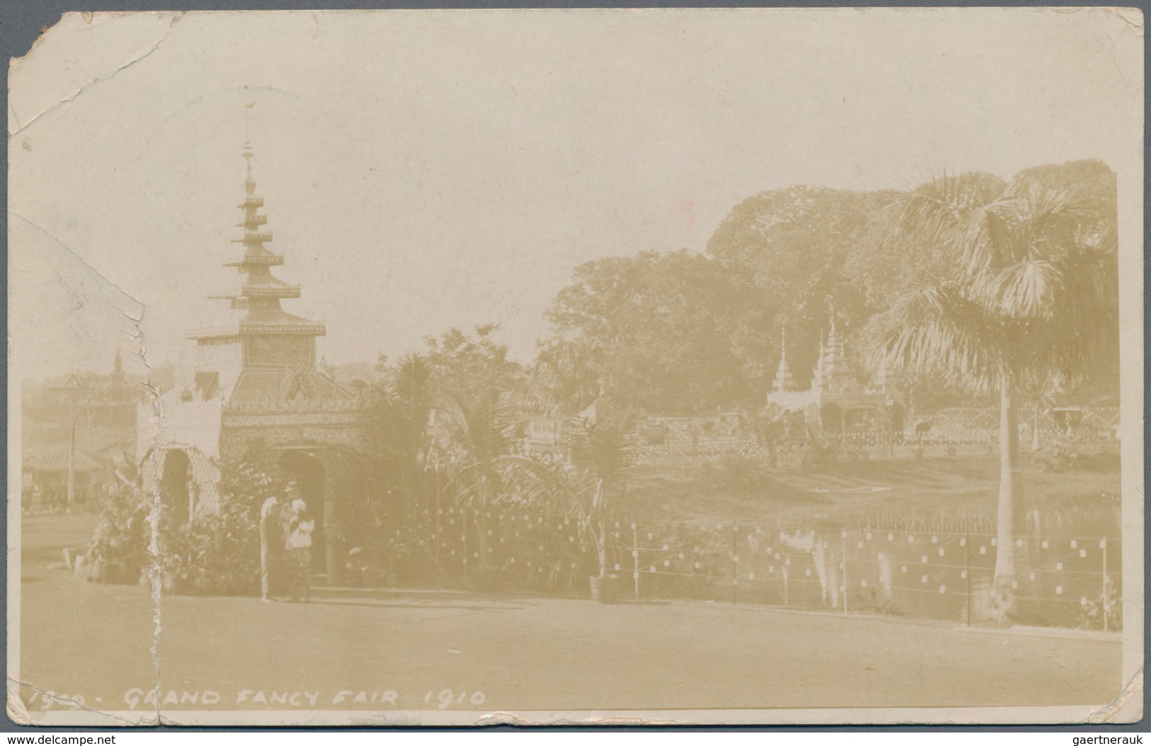 Indien - Used Abroad - Burma: BURMA 1910: Photographic Picture Postcard Of "The Grand Fancy Fair, 19 - Sonstige & Ohne Zuordnung