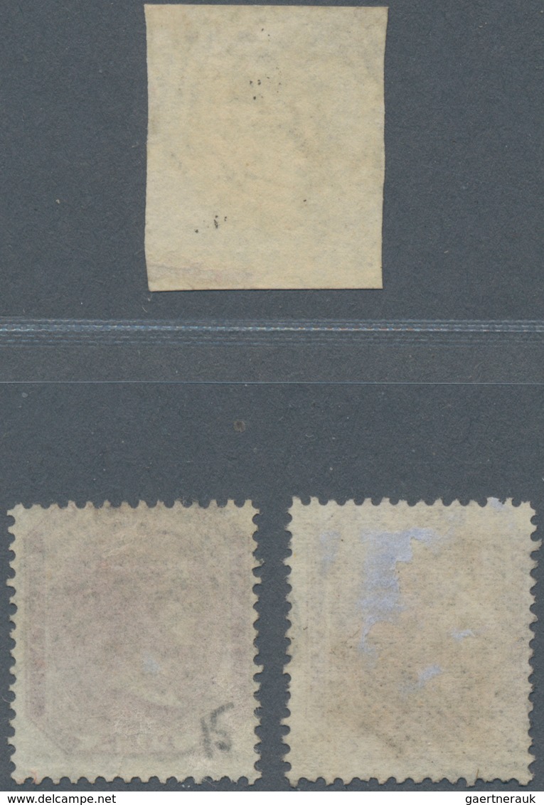 Indien - Used Abroad - Malaya (Straits Settlement): 1854/1860 Three Indian Stamps Used In Singapore - Sonstige & Ohne Zuordnung