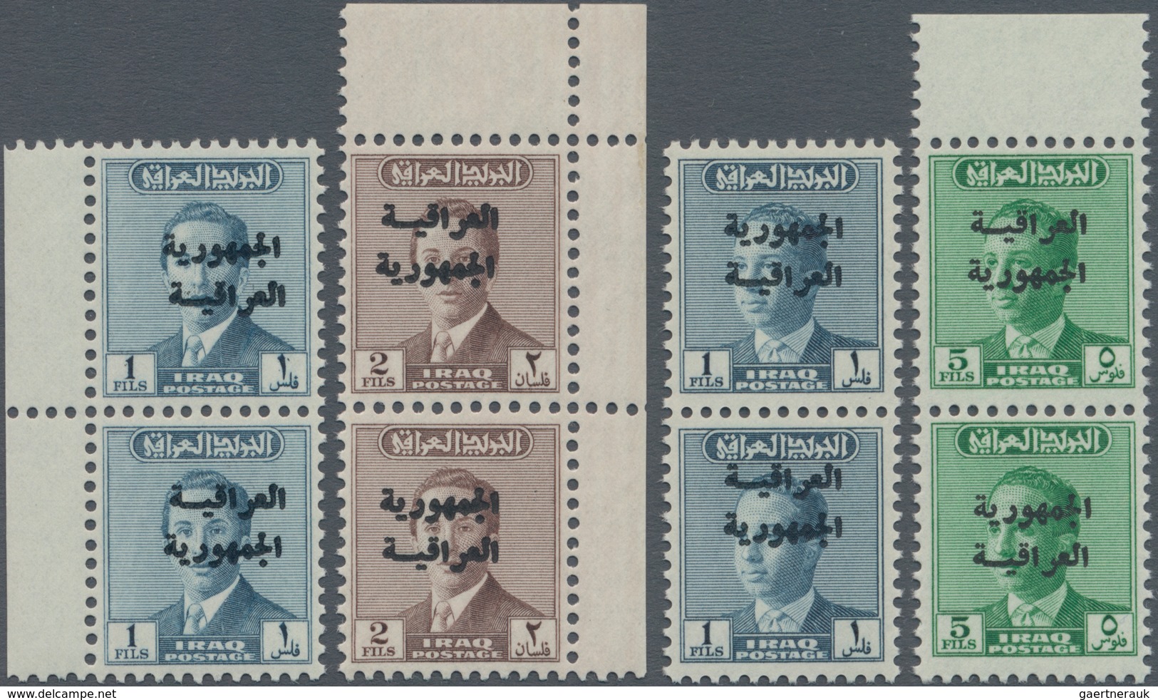 Irak: 1941/1970: Two Mint Issues And Varieties, With 1941-47 Definitives, Complete Set Of 22 To 1d., - Iraq