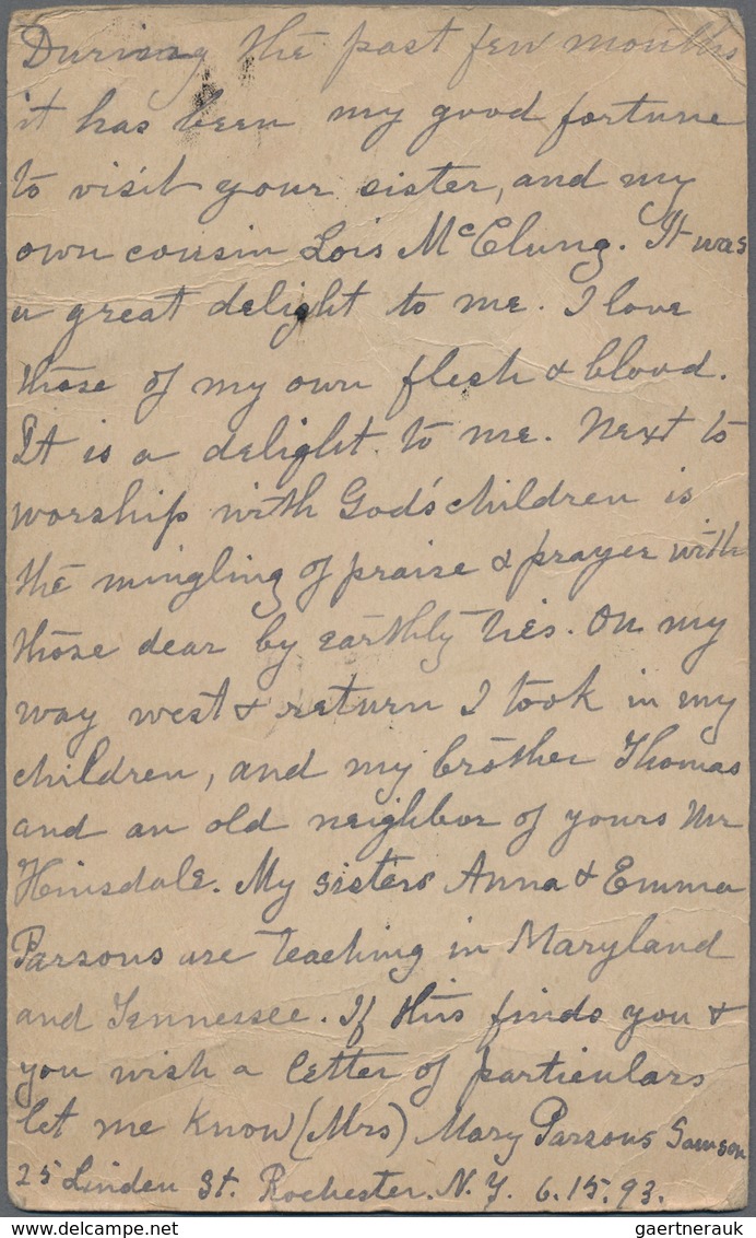 Japan: 1883, Koban 2 Sen Carmine (corner Fault) Tied Boxed "insufficient" On Inbound Card From USA 1 - Other & Unclassified